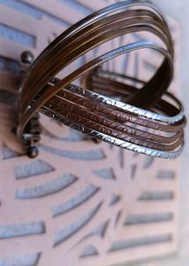 Boho Copper &amp; Silver Bracelet
