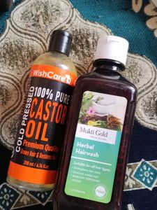 WishCare &amp; Mukti Gold Hair Set