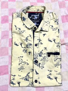Men Cotton Shirt Half Sleeve M Size