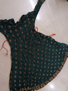 Green Indian Anarkali Dress