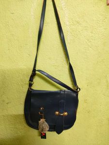 Navy Blue Sling Bag