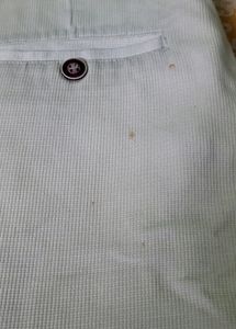 Cream Cotton Jeans For Men