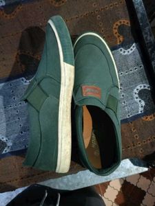 Sparx Green Slip-On Casual Shoes