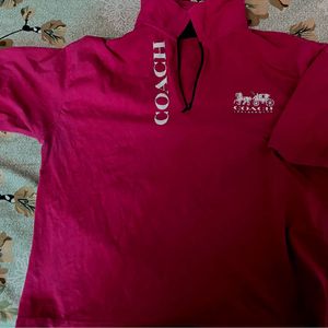 Coach Pink Pullover T-Shirt
