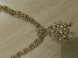 Gold-Toned Floral Necklace