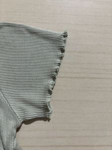 Cute Green Ribbed Tee