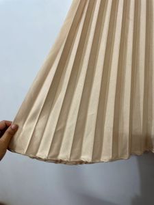 Champagne Pleated Dress