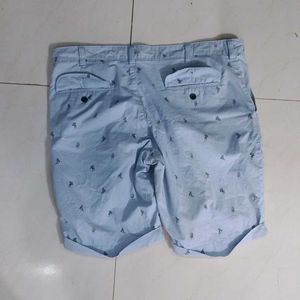 Printed Blue Shorts