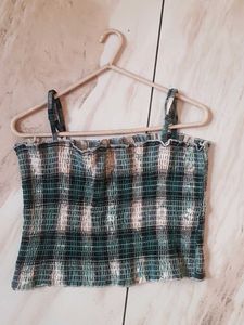 Plaid Crop Top