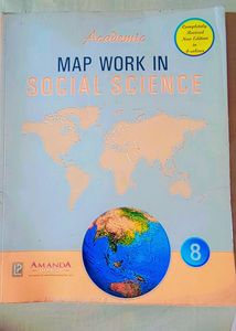 Academic Map work  in Social science for class 8📚