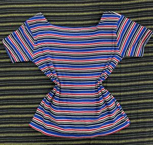 Navy Blue Crop Top