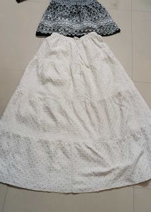 White Lace Maxi Skirt