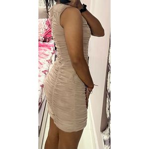 Ruched Bodycon Mini Dress
