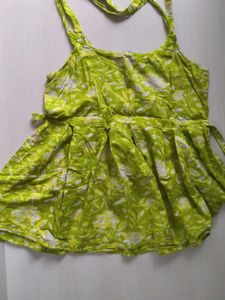 Floral Green Top
