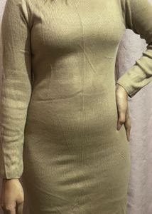 Nude Color Mini Dress