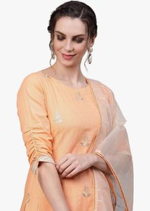 Elegant Peach Kurta Set