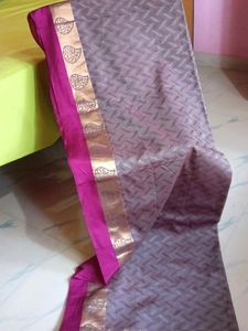 Burgady&amp;Mauve Rich Saree(Fresh Piece)