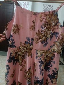 Peach Floral Dress