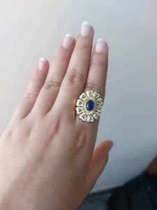 Blue Emerald Ring