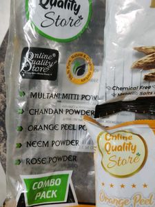 Multani Mitti Neem Orange Peel Chandan Rose Powde