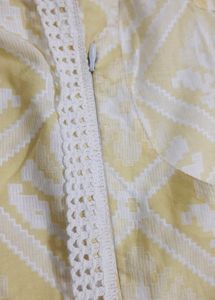 Lemon Kurti With Feeding Zip