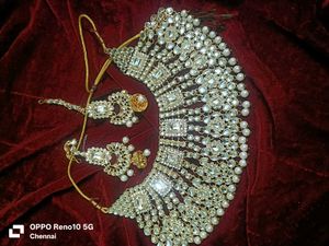 Sparkling Silver Indian multiple Jewelry Set
