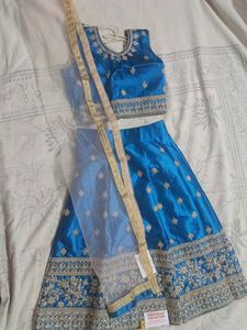 Heavy Lengha Choli For Kids With Duppatta