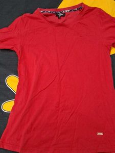 Red Casual T-Shirt