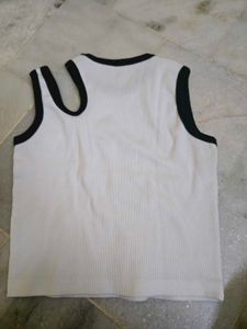 White Sleeveless Top