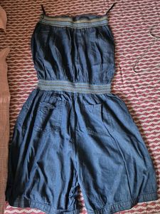 Denim Jumpsuit Romper