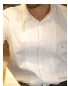WILLIAM RAST  Pleated White shirt