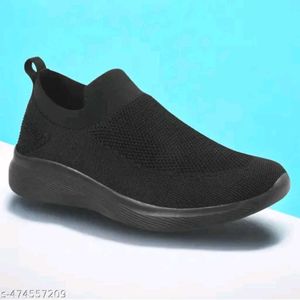 Comfy Black Slip-On Sneakers