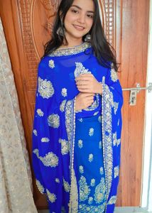 (Size~XL)Royal blue salwar kameez🌷
