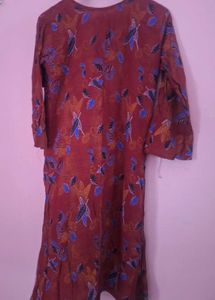 Vintage Batik Print Dress
