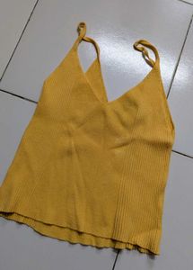 Mustard Ribbed Tank Top