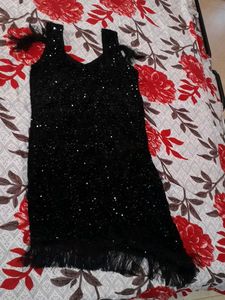 Black Sequin Dress