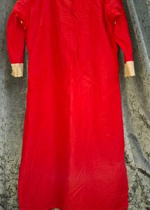 Red Front Slit Kurti