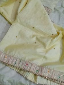 Yellow Sharara Kurti With Dupatta(price Drop)
