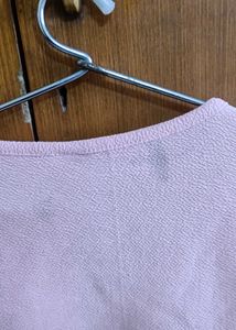 Pink Ruched Crop Top
