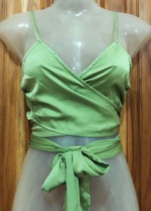 Fairycore Green Crop Top