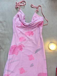 Newme light pink bodycon maxi dress