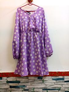 Lovely Purple Floral Dress