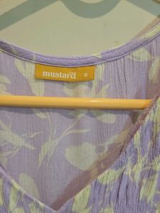 Lavender Floral Mustard Brand Dress