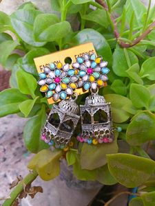 Temple Style Heavy Earings