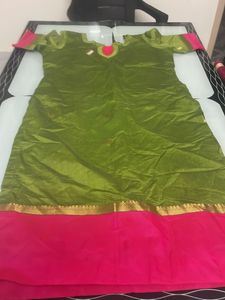 Organza Green Kurthi