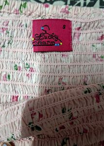 Floral Smocked Pink Dress – Soft &amp; Stylish
