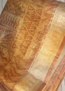 Printed Tusser Silk Saree