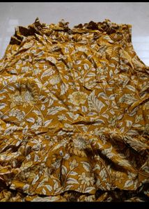 Mustard Printed Top