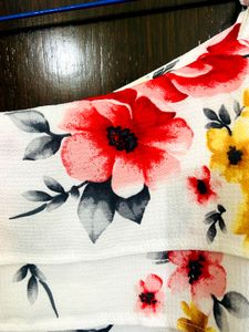 Floral Cold Shoulder Top