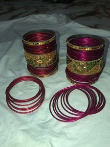 Bangle’s (set)Dark  Pink Colour &amp; Red Colou